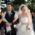 Marc Mezvisnky and Chelsea Clinton after the ceremony